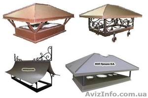 Крышка на дымоход (флюгарка,  дымник,  колпак,  зонт,  шапка,  козырек на трубу #272095