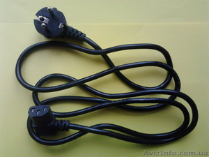 Кабель питания,  шнур сетевой компьютера,  весов 1.8м евровилка под 90градусов #1222674