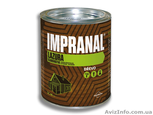 Чешский тонкослойный лак-лазурь для дерева Impranal на водной основе. #1129081