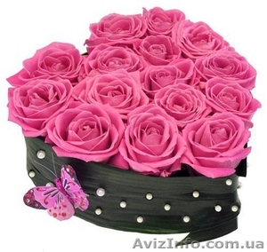 Сердце из цветов Киев #1216771