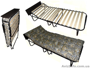 Раскладушка на ламелях с матрасом #1219416