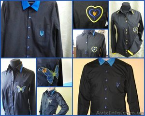 Рубашки с вышитой украинской символикой #1227094