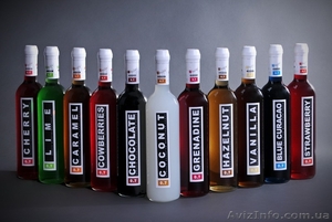 Сиропы для коктейлей и кофейных напитков.  #1224952