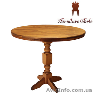 Стол круглый деревянный #1212829