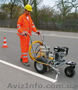 Нанесение дорожной разметки     #1236278