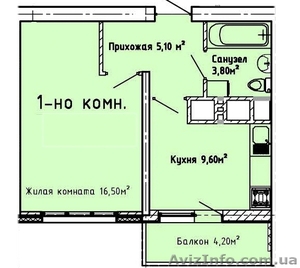 Однокомнатная квартира,  Люстдорфская дорога   #1238811