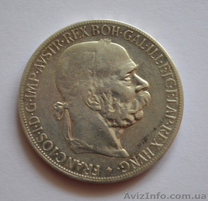 Австро Венгрия 5 корон 1907 серебро #1242535