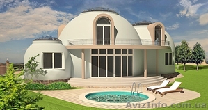 Строительство необычной недвижимости купольной формы #1238665