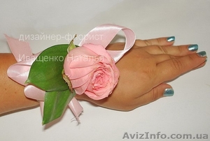 Браслет на руку из цветов Киев #1232061
