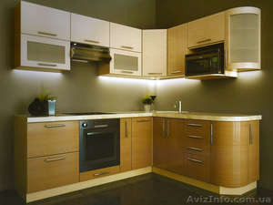 Кухни с матовыми фасадами МДФ.  #1238645