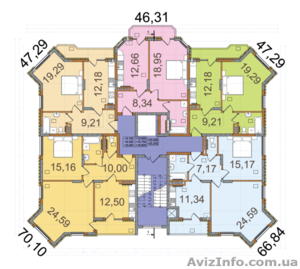 продам двух комнатную квартиру #1233179