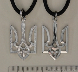 Подвеска Тризуб двусторонний #1232446