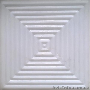 Плитка стеклянная белая #1235643