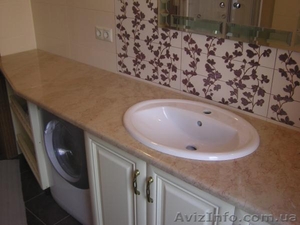 Столешница мраморная,  столик в ванную из мрамора  #1248962