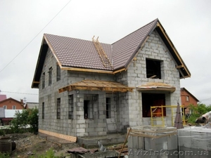 Опытная бригада строителей. Монолит,  ленточный,  кладка,  крыша. #1052321
