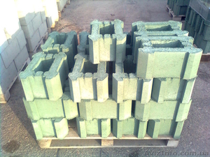 Шлакоблок для столбов забора Херсон Столбовой блок декоративный #1247207