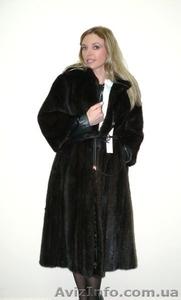 Норковая шуба с маркировкой дизайнера  #1255805