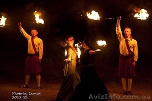  Фаер шоу Черкассы ,  огненные сердца ,  живые статуи ,  пиротехника ! #1251733