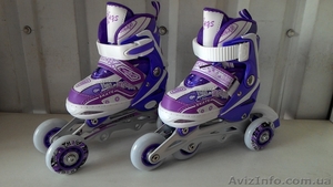 Детские раздвижные ролики четырех колесные размер 28-31  #1246922