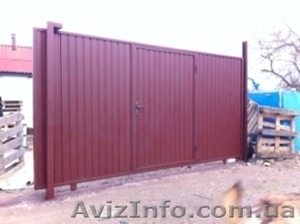 Рельсовые откатные ворота. #1248089