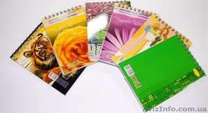 Блокнот А6 40 арк.лак,  спираль сверху #1247988