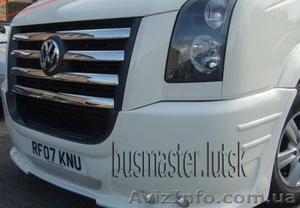 Volkswagen Crafter Накладки на передній бампер #1268340