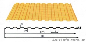 Профнастил кровельный и облицовочный от производителя #1262879