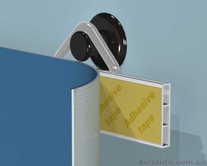 Планки для плакатов и календарей (с клеевым слоем),  1000 мм,  100 шт. #1283347