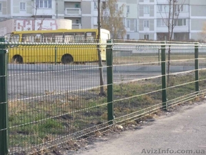 Забор для дачи секционный из сварной сетки панельного типа Рубеж 3D #1167047