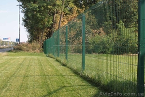 Купить забор 3D для дачи из сварной сетки и проволоки панельного типа #1167085