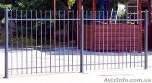Купить забор для дачи из профильной трубы,  сварные ограждения Киев #1177463