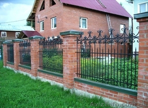 Все типы ограждений,  заборы с элементами декоративной ковки купить #1177446