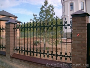 Сварные кованые заборы,  ограждения из ковки от производителя в Киеве #1177449