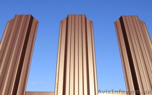 Купить забор для дачи из металлического штакетника от производителя #1177454