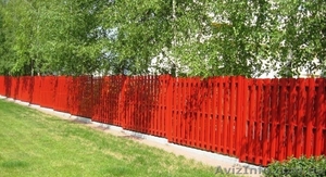 Забор из металлического штакетника,  штакетное ограждение купить Киев #1177459