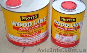 Пропитка грунтовочная для защиты древесины Wood Line Protex #1282939