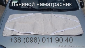 Льняной наматрасник в детскую кровать   #1282361