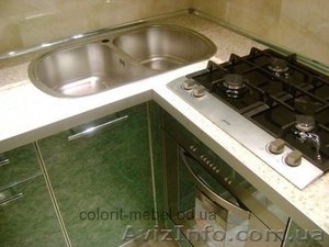 Кухня украинских производителей (фасад в алюминиевом профиле) #1272232