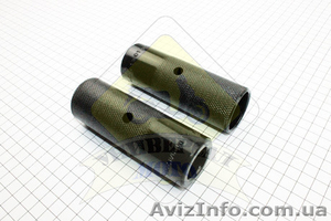 Пеги на ВМХ 38х110мм под ось10мм,  к-кт 2 шт,  черные PD-23 #1280777