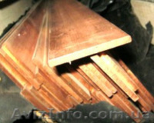 Шина медная 50х1 10х3 12.5х2 М1Т М1М сплав твердая и мягкая #1277747