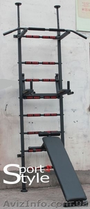 Взрослая шведская стенка с держателями штанги. #1276642