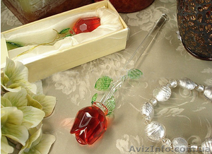 Цветы из стекла,  роза из хрусталя,  Crystle Rose,  стеклянные розы #1288720