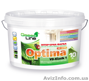 Интеръерная акриловая краска Green Line VD-Klasik 1 Эконом #1295259