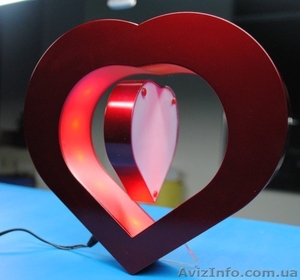 Рамка в форме сердца левитирующая,  магнитная фоторамка купить в Киеве. #1288701