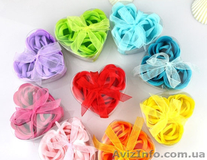 Мыльные лепестки роз,  купить ароматизатор в ванную,  форме сердца #1288685