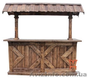 Барная стойка под старину,  Модель с козырьком №3 #1291852