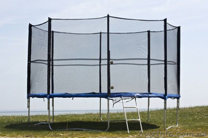 Батут FunFit 375 см с сеткой и лесенкой #1292758