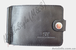 Стильный кожаный мужской зажим для купюр ST Leather Accessories #1294180