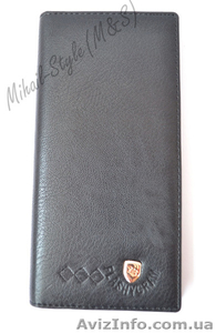 Стильный чёрный мужской кошелёк-визитница Flashygram #1294161