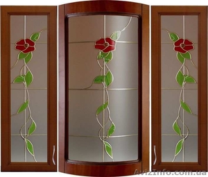 Витражи для кухни. Фьюзинг,  стразы Сваровски,  пленочные,  накладные витражи. #1289492